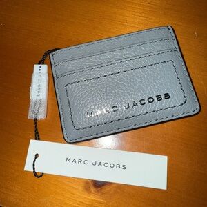Marc Jacobs Gray Leather Card Holder